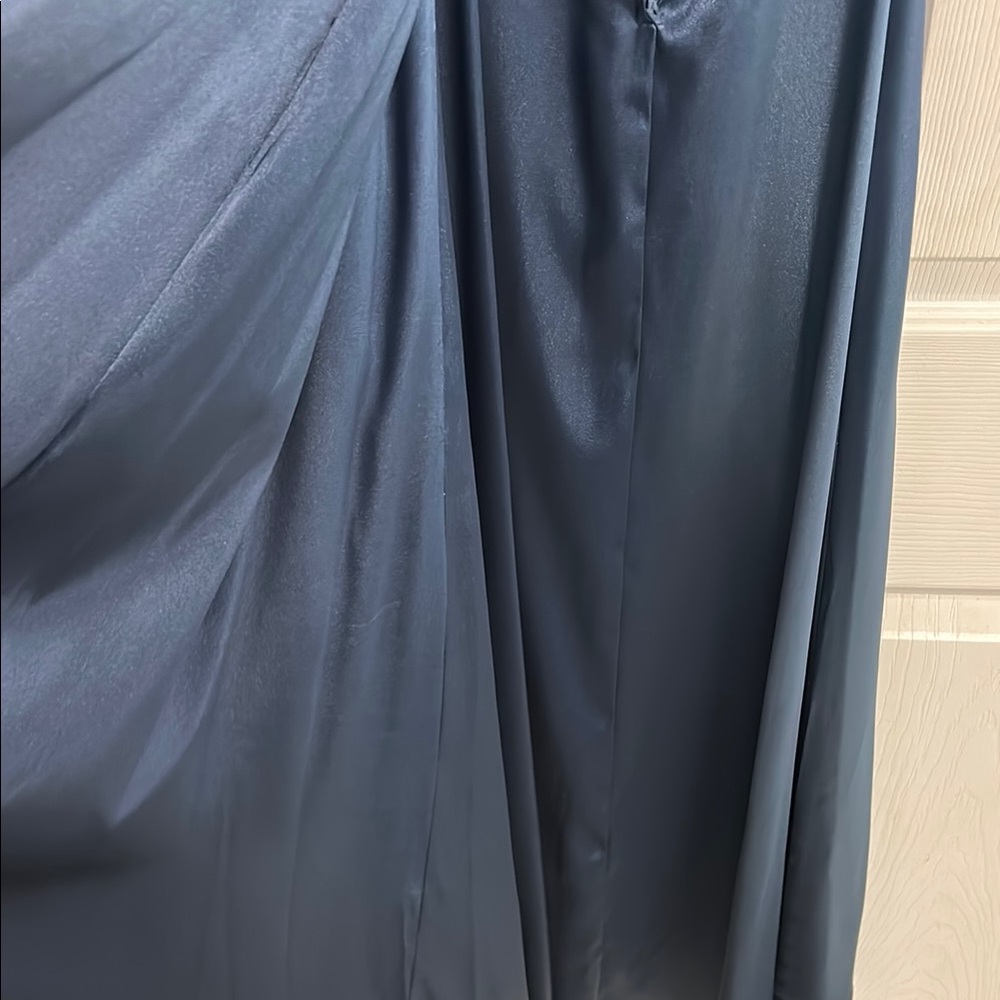 Galina Signature Elegant Backless Steel Blue Dress from David’s Bridal - Picture 10 of 17